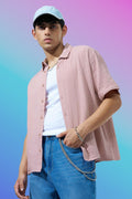 Pink Regular Fit Casual Shirt